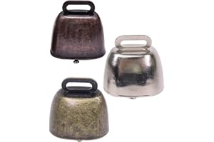 TPZORJX 3pcs Campanelle in Metallo Vintage,Campanellino per Cani,Campane per Gatti Ciondoli,Campanelle Per Collare,Campanelli per Animali,Localizzatori per Pet Campane，campanellini