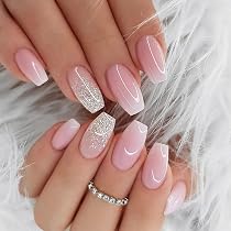 Auiremrti 24 Stück French Tip Press On Nails – Kurze, Quadratische Kunstnägel Mit Zebramuster & Blümchen