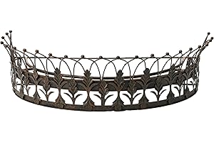 CREATIVE CO-OP Metal Curtain Crown