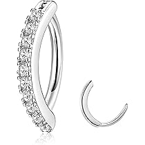 Piercing Ombelico Con Cerniera In Acciaio Chirurgico E Zirconia - Per Un Look Alla Moda - Foto 3