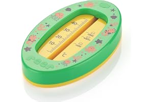 reer Babybadtermometer oval | barnsäker badtermometer | optimal badtemperatur för badkaret | kvicksilverfri | högt mätområde
