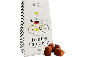 Chocolat Mathez - Truffes au chocolat - Boite chocolat à offrir - Fabrication française - Au chocolat noir - Étui en carton - Idée cadeau