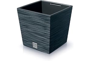 PROSPERPLAST Pot de fleurs avec reserve d´eau 7,5 L anthracite - FURU