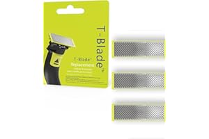 AURENYA Lame di ricambio T-Blade compatibili con i rasoi OneBlade | Alta Precisione | Acciaio Inox | Lunga Durata - Confezione da 3 unità