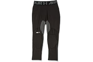 Under Armour Men's Full Length Basketball Tights, Padded Knee Protection, Adult Sizes