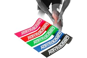 ActiveVikings Floss Band + borsa – 2 m Flossing Band – Ideale per fisioterapia, trattamento dei punti trigger e auto-massaggi – Perfetto per sport e fitness – Fascia di compressione