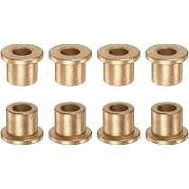 QUARKZMAN 6pcs Bride Roulement Manchon 10mm Alésage - Douille Auto-Lubrifiant Bronze Pour Équipement Industriel