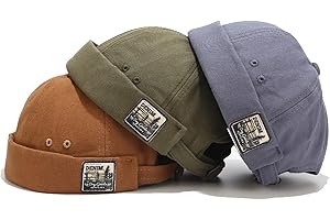 Faringoto Cappelli unisex senza visiera senza visiera Sailor Skullcap Berretti