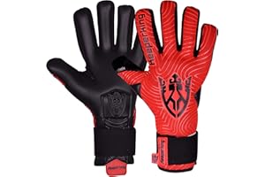 Keeperking Gants de Gardien de But de Football Professionnels pour Enfants, garçons, Jeunes, Adultes, Hommes - Gants de Gardien de But de Football - Forte adhérence - Protection de la Paume en Latex