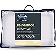 Silentnight Wellbeing Rebalance Pillows 2 Pack – Crafted with Carbon Thread to Facilitate a Deeper Undisturbed Sleep Medium Support for Back and Side Sleepers – Hypoallergenic and Machine Washable