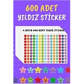 Ms Major Selection Star Sticker Removal Set,600 Pieces 4 Syf School Greeting Stickers,Teacher Student Gift, Colorful