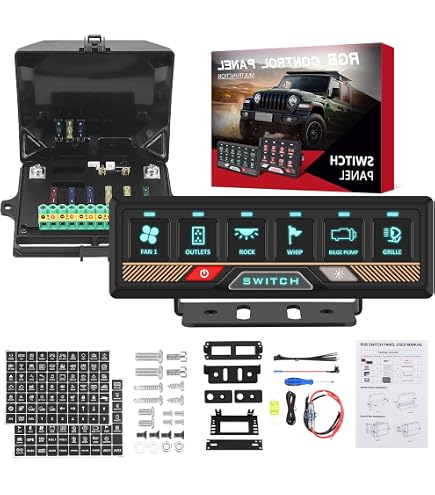 Interrupteur Différentiel Double 30 MA 25A - Pour Caravane, Camping-car, Bateau - 220V - Protection FI Bipolaire
