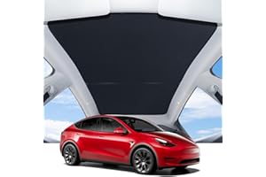 ‎BASENOR BASENOR Tesla Model Y Glasdach Sonnenschutz mit UV Wärmeisolierung Abdeckung grau 2er-Set für 2020 2021 2022 2023 2024 Model Y
