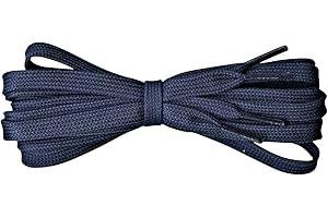 Fabmania® Cordones Cordones planos de algodón de 8/9 mm de ancho - Reemplazo adecuado para todos los zapatos deportivos casuales Botas Hombre Mujer (1 par)