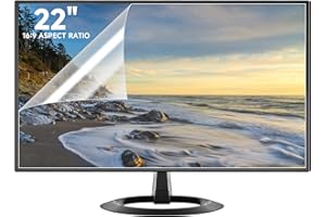 ANTOGOO V 2 Pack 22 Inch Anti Glare Computer Screen Cover, Eye Protection Anti Scratch Matte Anti Glare Film for 22'' with 16:9 Aspect Ratio Monitor