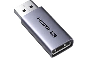 UGREEN 8K@60Hz DisplayPort to HDMI Adapter DP 1.4 to HDMI 2.1 Cable 4K@120Hz/1080P@120Hz Uni-Direction Display Port Male to Female Compatible with Monitor Projector HP Dell Asus AMD GPU NVIDIA