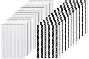 VIPbuy 2244 pegatinas de esquina de montaje de fotos autoadhesivas para álbumes de recortes, álbum de fotos, diario, manualidades, 22 hojas (negro y transparente)