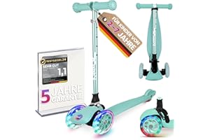 ‎KINNAZ kinnaz ONE, über 100.000 Roller, Roller für Kinder 3 Jahre verkauft, Tretroller 2 bis 7 Jahre, Roller Kinder 4 Jahre, LED Räder, faltbar, Höhe einstellbar, Tagkeeper Funktion, Hamburger Unternehmen