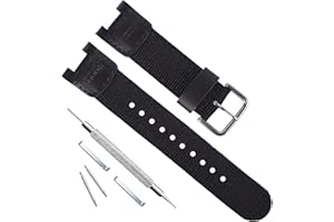 UEMOH Wysokiej jakości nylonowy pasek do zegarka sportowego Casio SGW-100 SGW-200 PAS-400B GW-3000B GW-3500B męski zegarek sportowy z podwójnym czujnikiem - zapasowy skórzany pasek do zegarka Pathfinder PRS