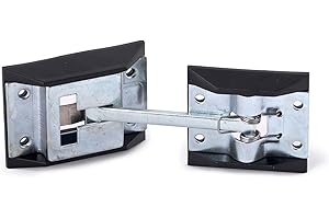 NAUTIKA Türfeststeller 2-teilig Außen Wand klappbar für Boot Caravan Wohnwagen Wohnmobil Tür Halter Halterung