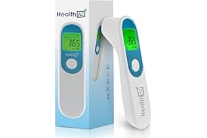 HealthAZ Infrared Thermometer, Non-Contact Thermometer, Digital Thermometer with LCD Display, Temperature Thermometer, Forehead Thermometer (2*AAA Batteries included)
