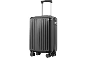 COOLIFE Kabinväska 55 x 35 x 20 cm för Ryanair, hårt skal med TSA-lås och 4 tvillinghjul, 2 års garanti