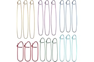 FerraDrend 18 Pièces Supports de Maille à Tricoter, 6 Tailles Arrete Maille Tricot, Arrête Mailles En Aluminium, Porte-Mailles pour Tricot, Outils de Tricot Pratiques pour Couvertures pour Couvertures