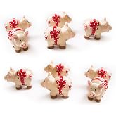 9 Glücksschweinchen Aus Polyresin – Niedrige Geschenk-Idee Für Prüfung, Neujahr Oder Tischdeko