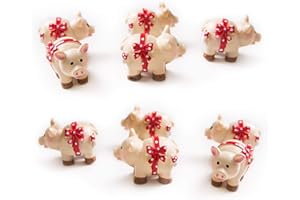 ‎LOGBUCH-VERLAG Glücksschweinchen Streudeko, 10 Stück: Mini Glücksbringer, Glück für Prüfung, Abitur & Führerscheinprüfung, Für Silvester & Neujahr, Prüfungsglücksbringer Abi, Glücksschwein Geschenk Klein, 3 cm