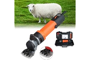 Sinbide - Tosapecore elettrico professionale, 690 W, per lana di pecore, montoni e capre … (Arancione)