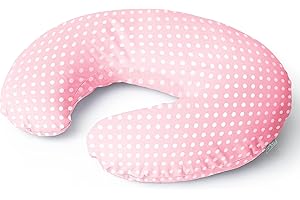 Niimo Stillkissen Stillkissenbezug aus 100% Baumwolle - Kleines Stillkissen für Baby, Stillhörnchen Baby, Stillkissen Waschbar & Atmungsaktiv, Stillkissen Baby (15.5 cm x 39 cm)