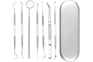 ORUZA Zahnpflege Set, Zahnsteinentferner Set, Zahnsteinentferner Aus Edelstahl mit Box für Zahnstein Selbst Entfernen