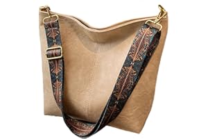 SMIUPIN Mujeres Bucket Tote Bolso Bolso,Casual PU Cuero Bucket Hombro Hobo Bolso Satchel Monedero