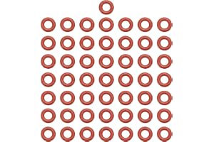 QUARKZMAN silikon-O-ring 4 mm ID 8 mm OD 2 mm bred metrisk VMQ-tätning, ersättning 50 A-durometer för reparation av sanitära