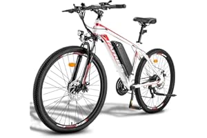 Fafrees Bicicleta eléctrica, Bici eléctrica de montaña para Hombre,Bici eléctrica para Adultos de 26 Pulgadas, Motor 250W, Batería extraíble 36V/10 Ah, ebike Shimano 21 vels, Control App