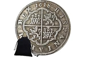 ZYZYZK Jearls Monedas antiguas del mundo de níquel del caballero antiguo 1618 - Monedas divertidas de España - Moneda conmemorativa de favor de la moneda romana para papá/amigos Regalo favorito