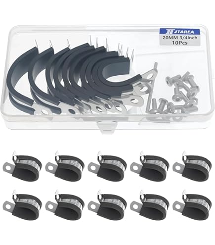 Collier Caoutchouc Pour Serrage 20 Colliers De Serrage Type P - Acier Inoxydable 304 - 20mm Collier De Serrage 20 Mm