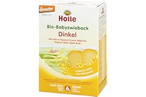 Holle Biscottes à l'Épeautre pour Bébé Biologique 200 g - Lot de 3