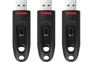 SanDisk 64 GB Ultra Memoria flash USB 3.0, hasta 130 MB/s, paquete de 3 unidades