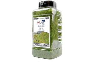 WWS WAR WORLD SCENICS WWScenics | 6mm Primavera Erba Statica | 500ml Can | WSG6-008 | Materiale Realistico Modello Scenario