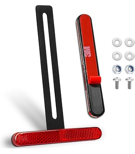 Riflettore Fanale Posteriore Bullone Filettato M5 Rosso 13x100 MM Moto 4251361240536 - Foto 9