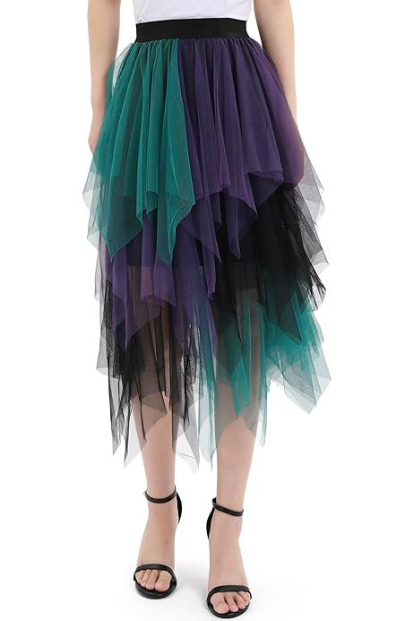 Tulle Skirt Gonna Tulle Asimmetrica Gonna Lunga In Tulle