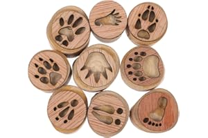 DIYEAH 1 Set Footprint Stamp Kit Mini Animals Animal Stamp Decorative Garden Stamp Outdoor Decor Outdoor Retro Decor Out Door Decor Cards Wood Vintage Stamps