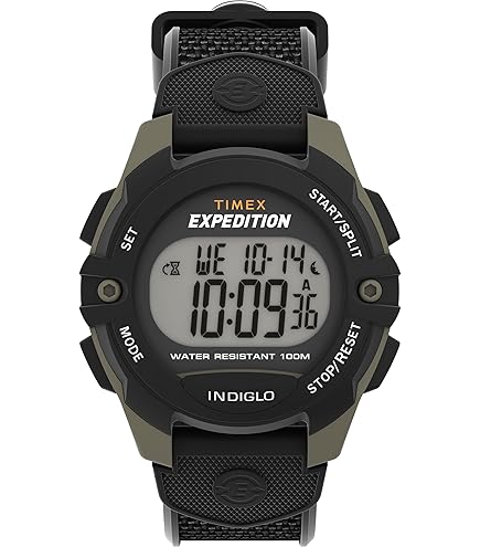 Timex Expedition Shock XL 50mm herenhorloge met kunststof band TW4B24000 Timex Expedition Shock XL 50mm herenhorloge met kunststof band TW4B24000
