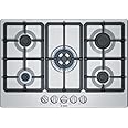 Bosch Home & Kitchen Appliances Bosch PGQ7B5B90 Gas hob, 75 cm, Stainless steel, Serie 4, Built in