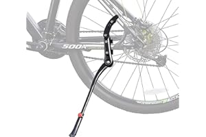Rarapop Bike Kickstand Adjustable Bicycle Side Stand Aluminum Alloy Rear Mount Bicycle Kickstand for 24"-28" inch Mountain Bike/Road Bike