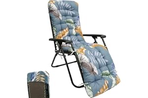 Alongen - Cojín para tumbona de sol, largo, cojín de silla, cojín para jardín, exterior, antideslizante, para jardín, terraza, 170 x 50 cm