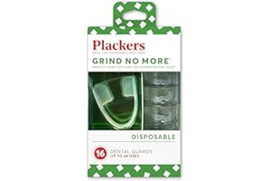 Plackers Grind No More Dental Night Guard Lot de 16 protège-dents pour grincement des dents