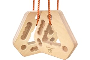 ‎MONKEYTAIL MonkeyTail Climbing Hangboard Doppelseitiges tragbares Fingerkraft-Trainingsbrett für Klimmzüge drinnen und draußen