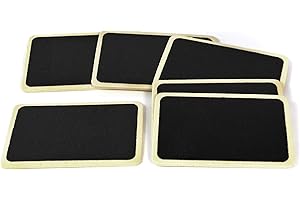 Frau WunderVoll® 12 Grosse TÄFELCHEN AUS Holz, 8,6 x 5,6 cm/zum beschriften, Kreidetafeln, Tafeln klein, mini Tafeln, Wegweiser, Hochzeit, Tischkarten, Memo, Message, Tischdeko